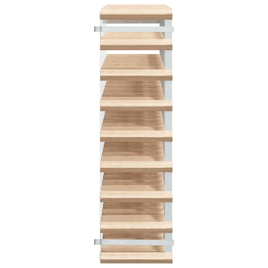 Weinregal für 42 Flaschen Braun Massivholz Kiefer