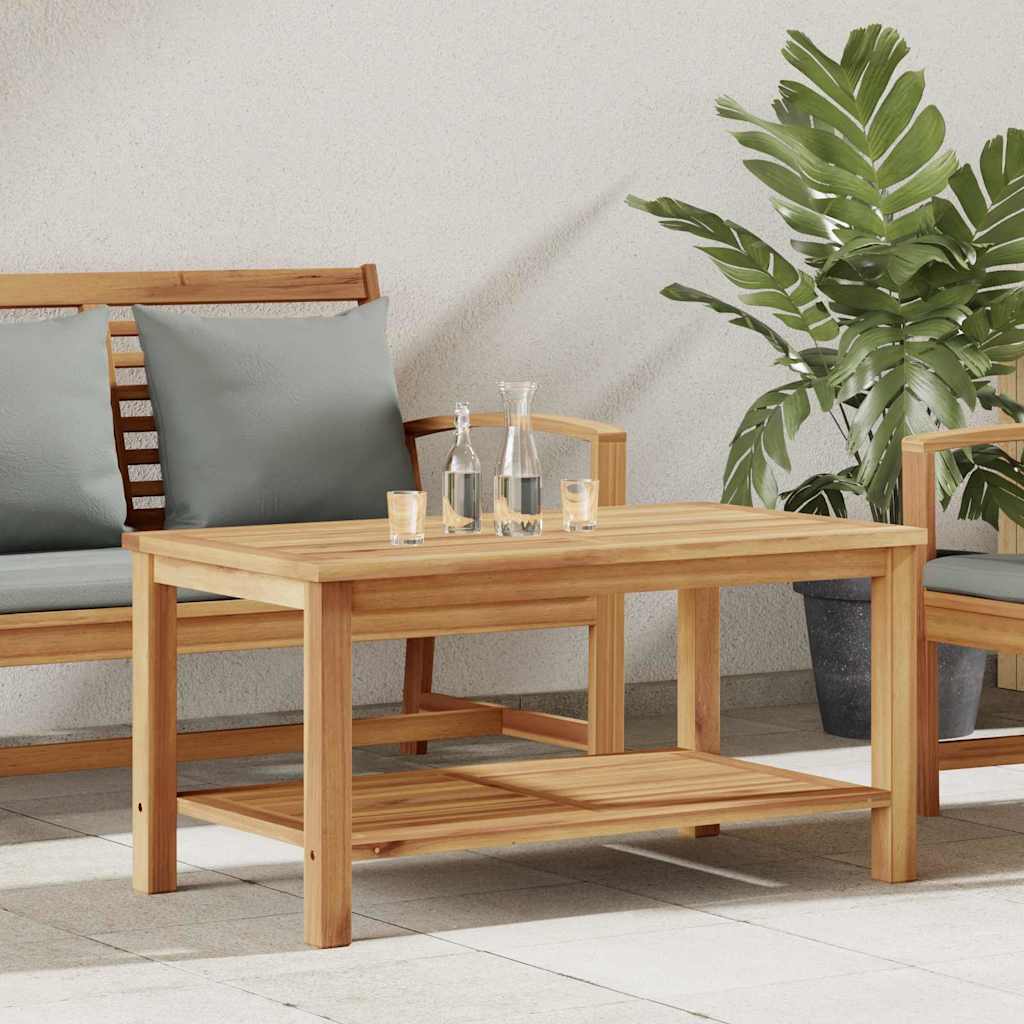 Couchtisch mit Speicher Braun 45 x 45 x 45 cm Massivholz Teak