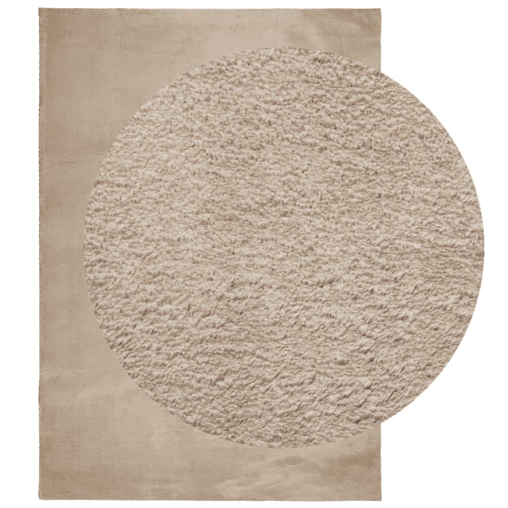 Teppich HUARTE Kurzflor Weich und Waschbar Anthrazit 60x110 cm