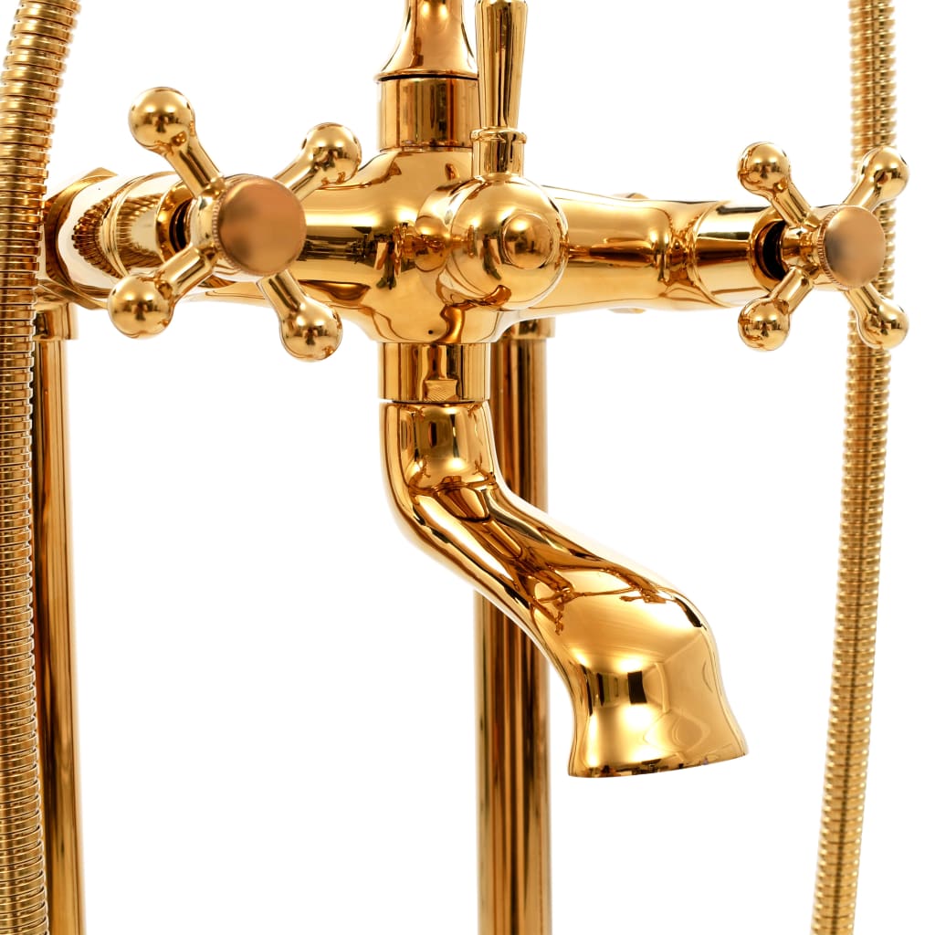 Freistehende Badewannenarmatur Edelstahl 99,5 cm Silbern