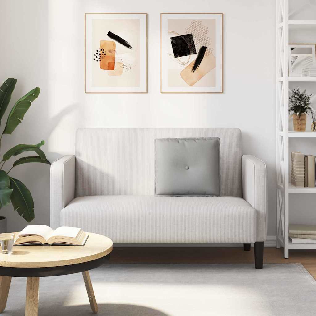 Rückenkissen Hellgrau 50 x 19 x 45 cm Stoff