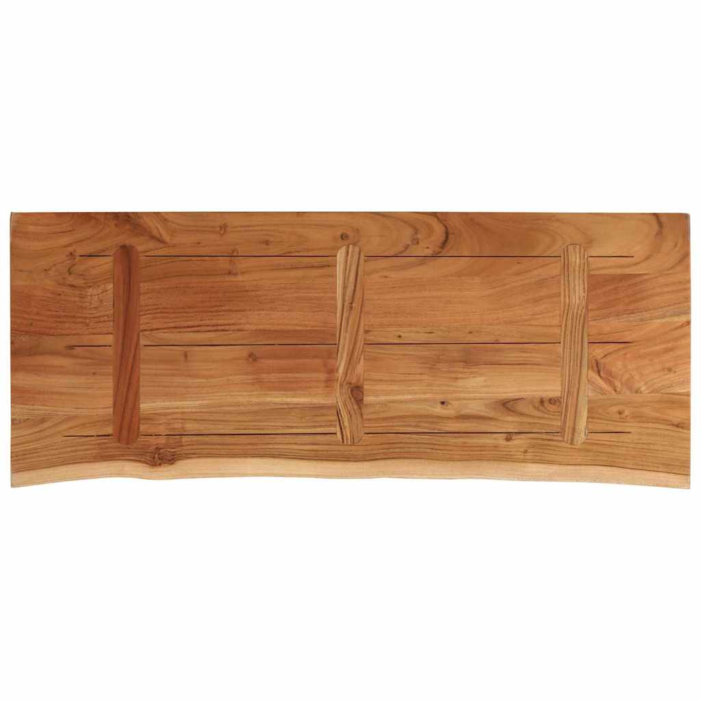 Wandregal 40x20x2,5 cm Rechteckig Massivholz Akazie Baumkante