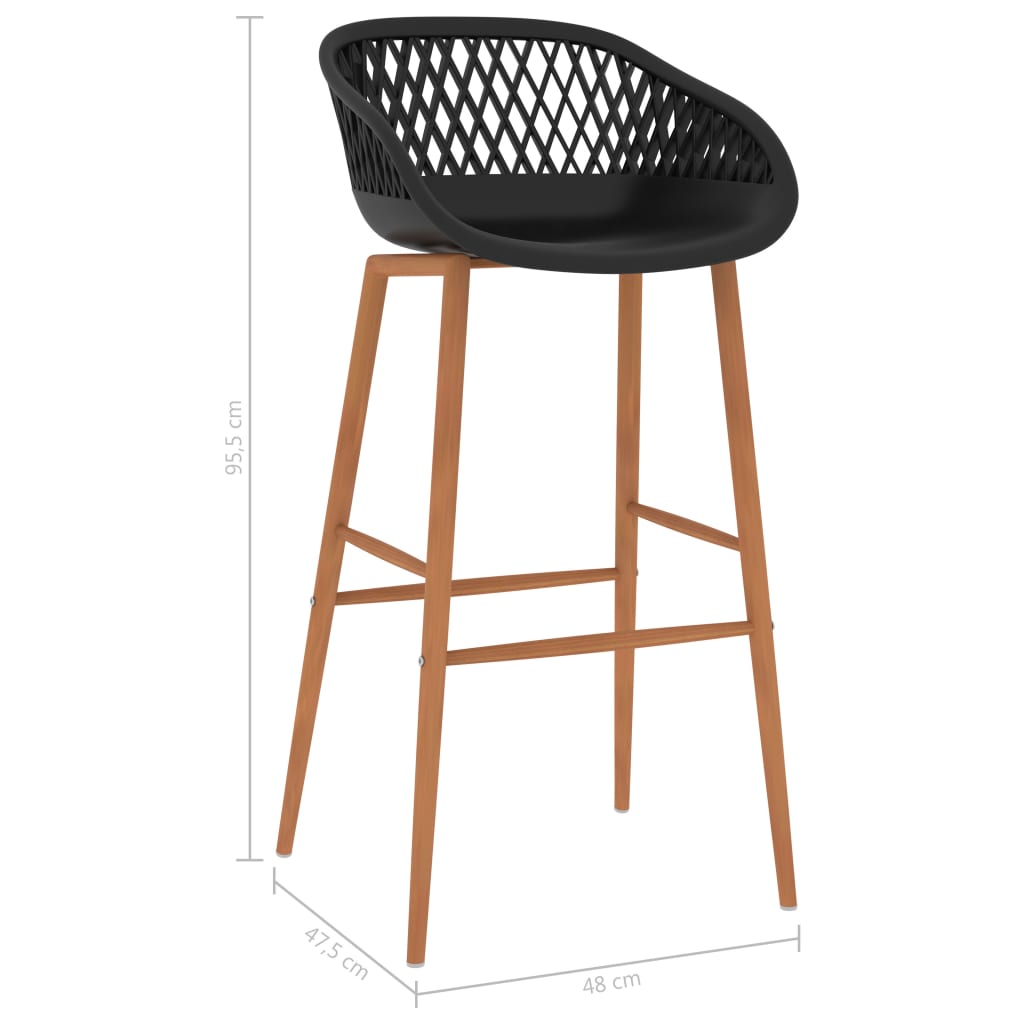 7-tlg. Bar-Set Schwarz