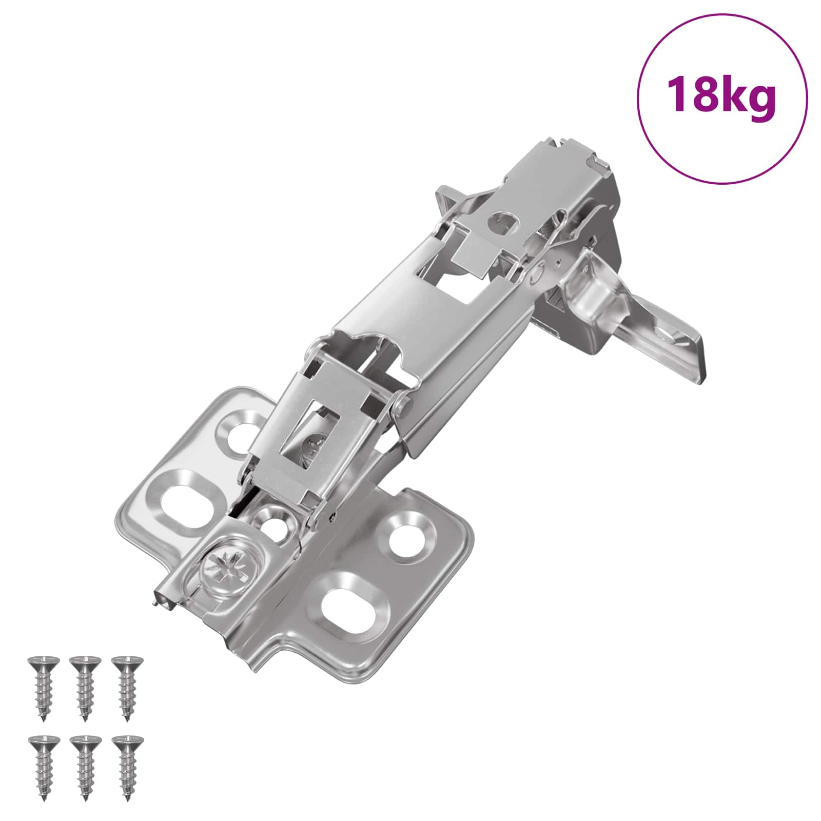 Scharnier 2 pcs Nickel 139 x 64,1 x 10 mm Eisen