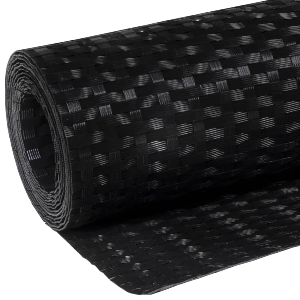 Balkon-Sichtschutz Anthrazit 300x90 cm Poly Rattan