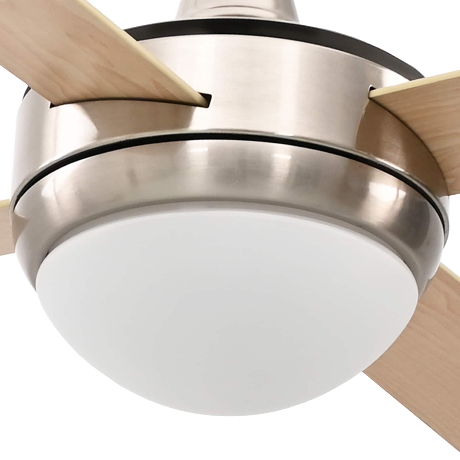Deckenventilator mit Licht und Fernbedienung Ø 130 cm Weiß