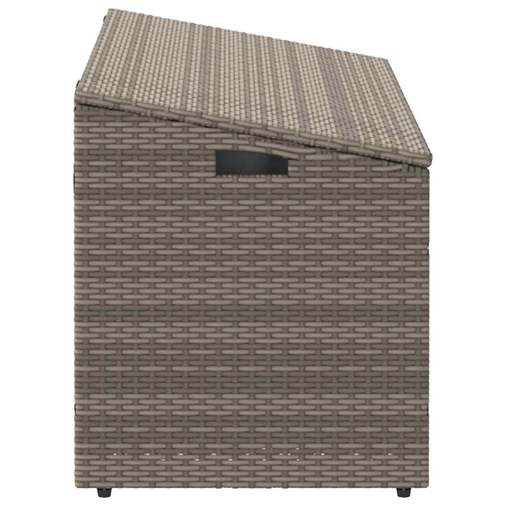 Garten-Aufbewahrungsbox Schwarz 110 x 50 x 58 cm Poly Rattan