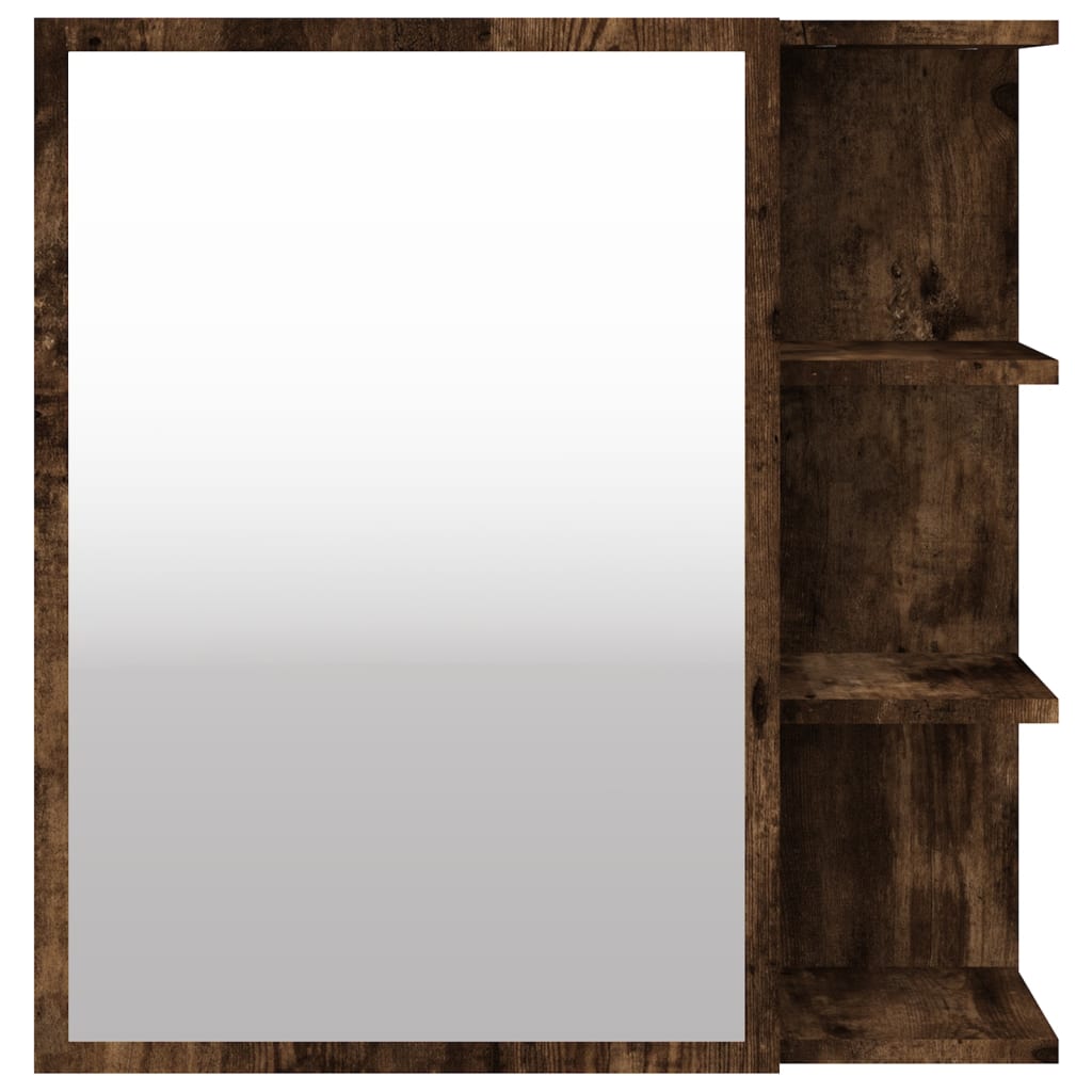 Bad-Spiegelschrank Weiß 62,5x20,5x64 cm Holzwerkstoff