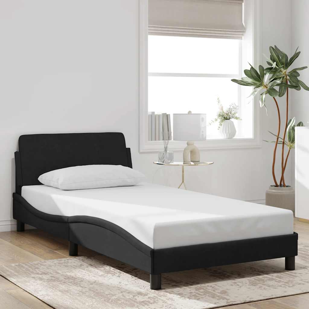 Bettgestell "Dover" Hellgrau 80x200 cm Samt