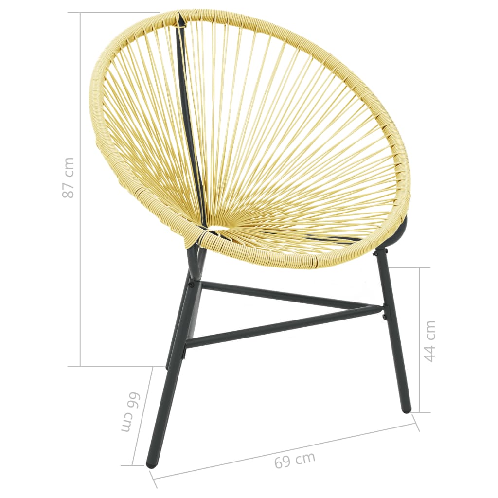 Acapulco-Gartenstuhl Poly Rattan Grün
