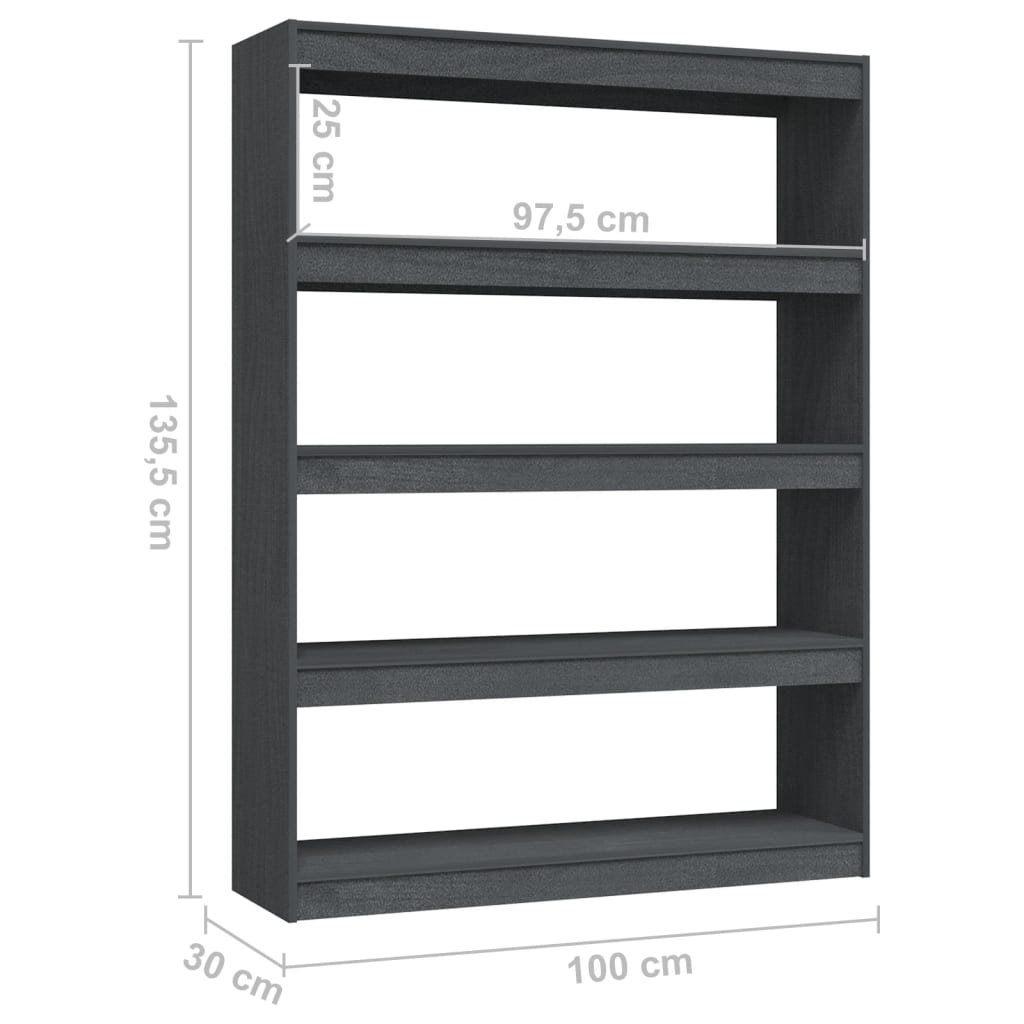Bücherregal 40x30x71,5 cm Massivholz Kiefer