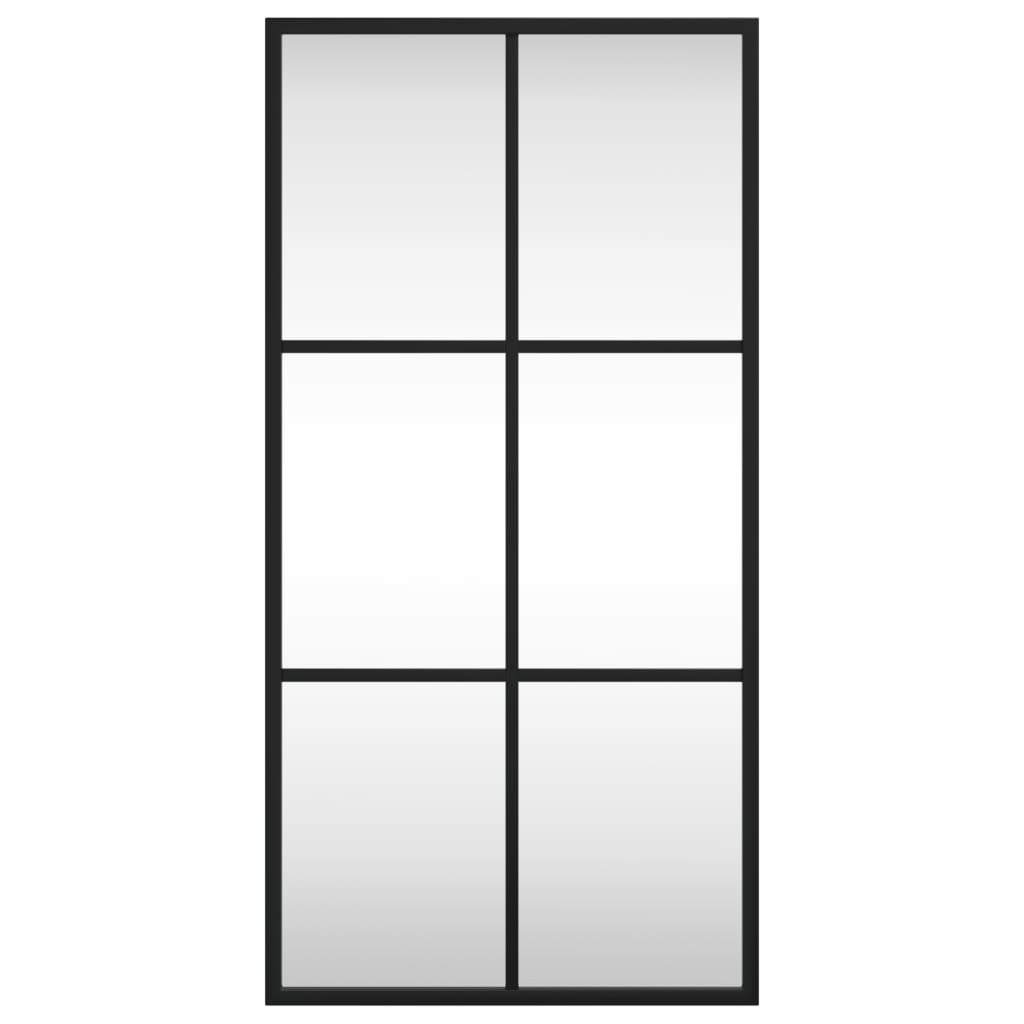 Wandspiegel Schwarz 60x40 cm Metall