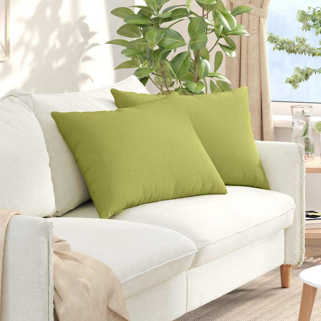 Sofakissen 2 pcs Hellgrau 50 x 30 cm Stoff
