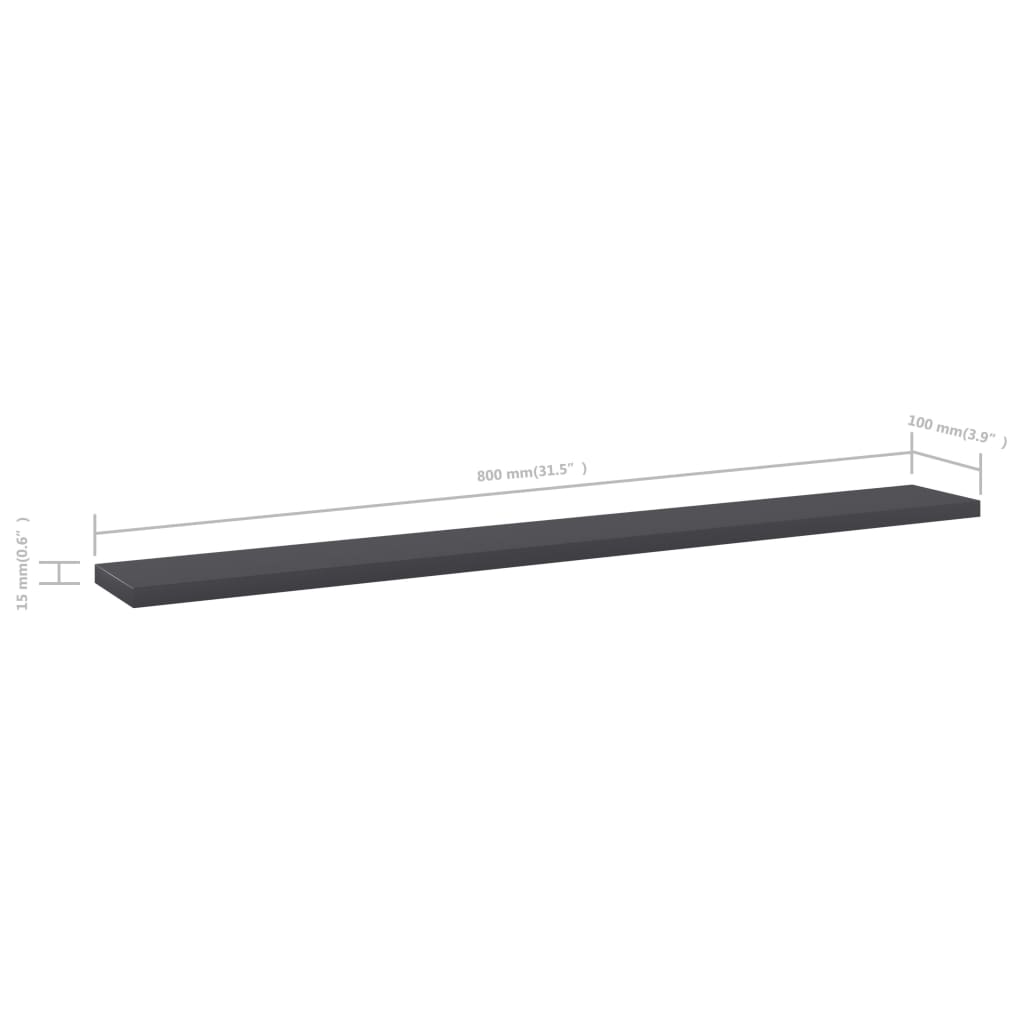 Bücherregal-Bretter 4 Stk. Weiß 40x10x1,5 cm Holzwerkstoff