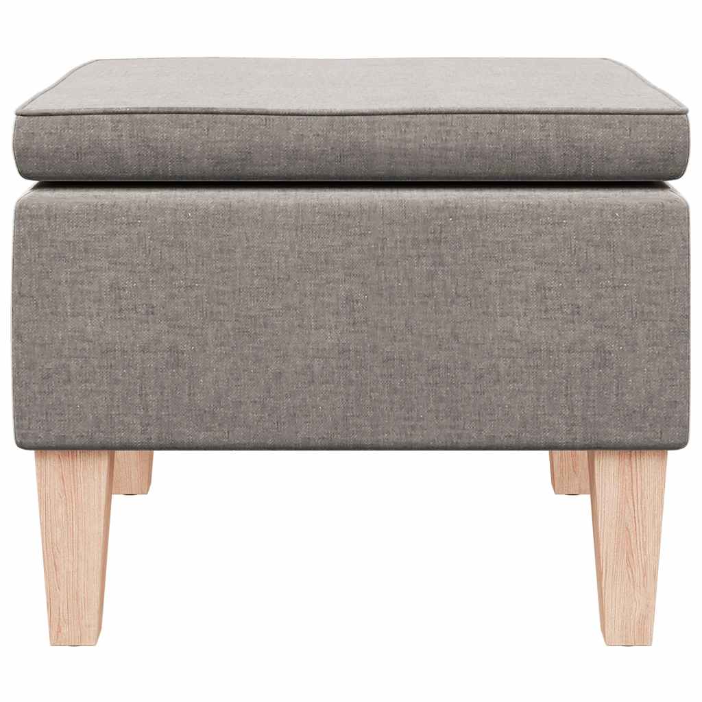 Hocker mit Holzbeinen Weinrot Stoff