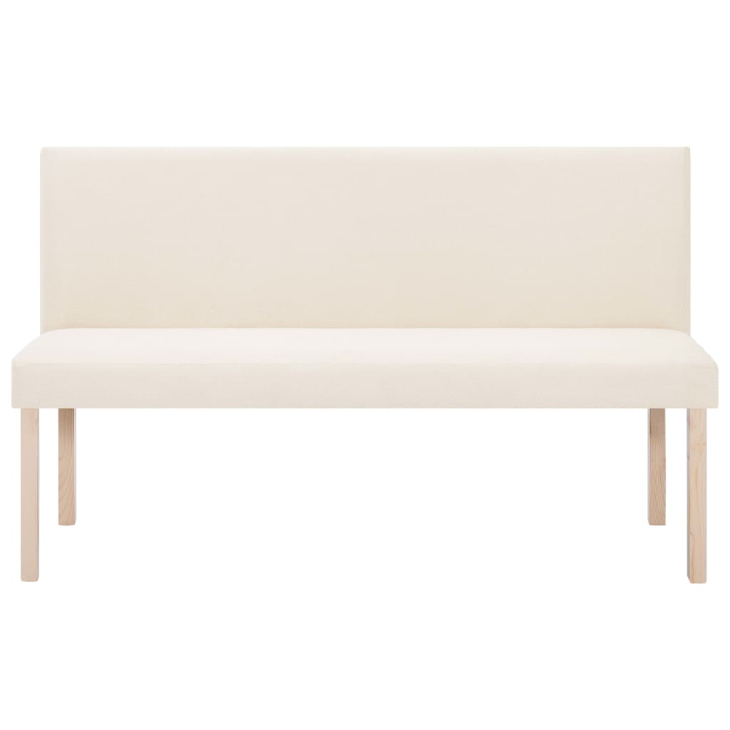 Sitzbank 139,5 cm Dunkelgrau Polyester