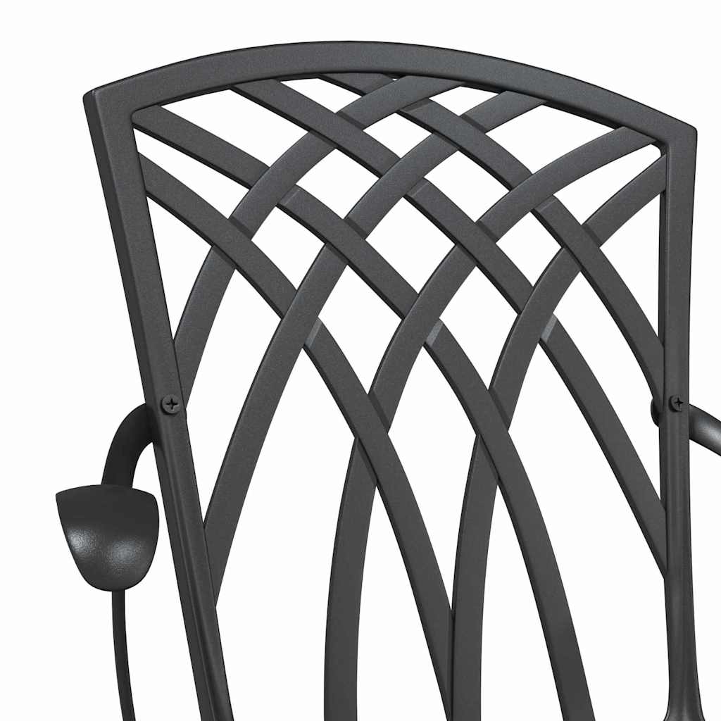 Gartenstuhl 2 pcs Bronze 53 x 51 x 88,5 cm Aluminium