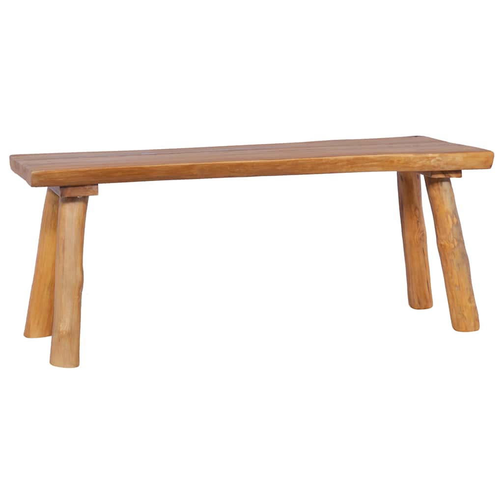 Gartenbank 120 cm Massivholz Teak