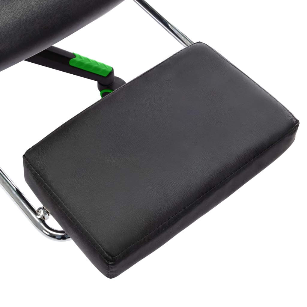 Gaming-Stuhl Schwarz und Blau Kunstleder