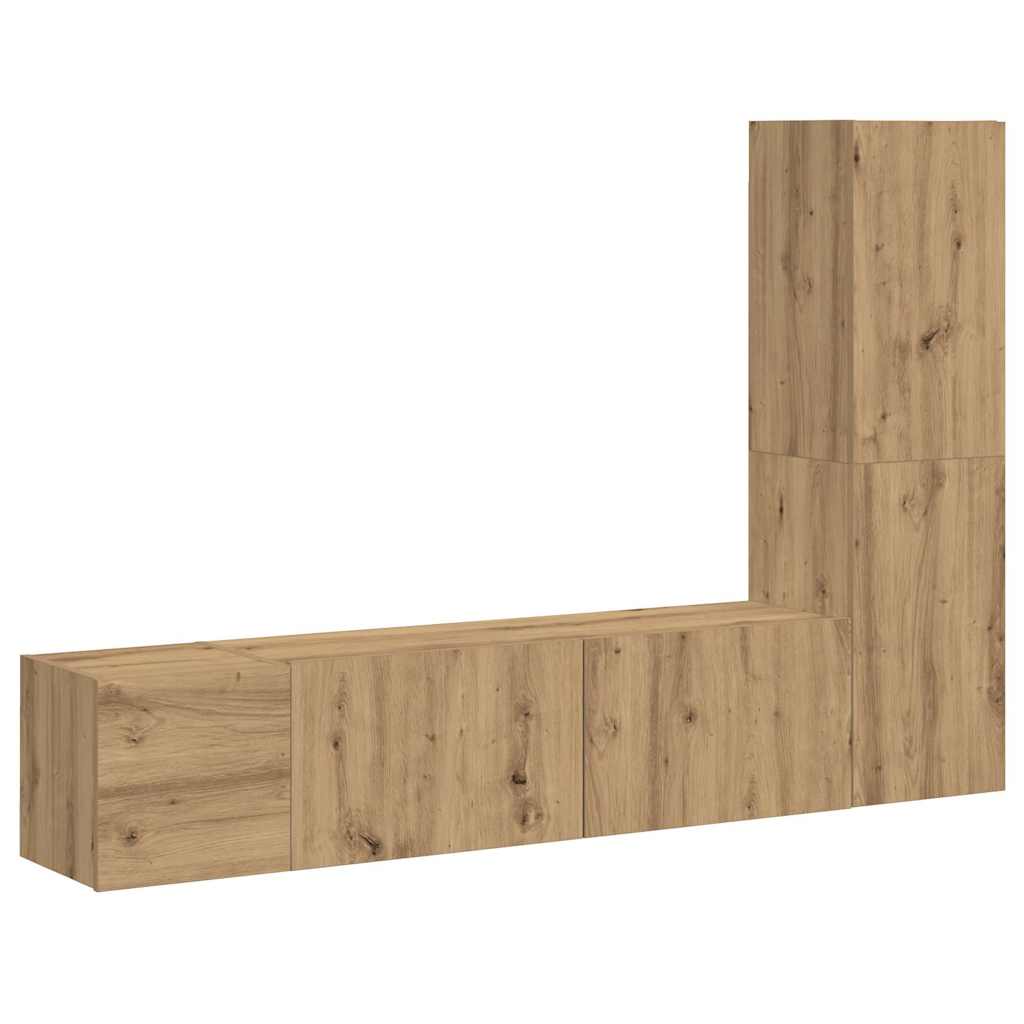 5-tlg. TV-Schrank-Set Weiß Holzwerkstoff