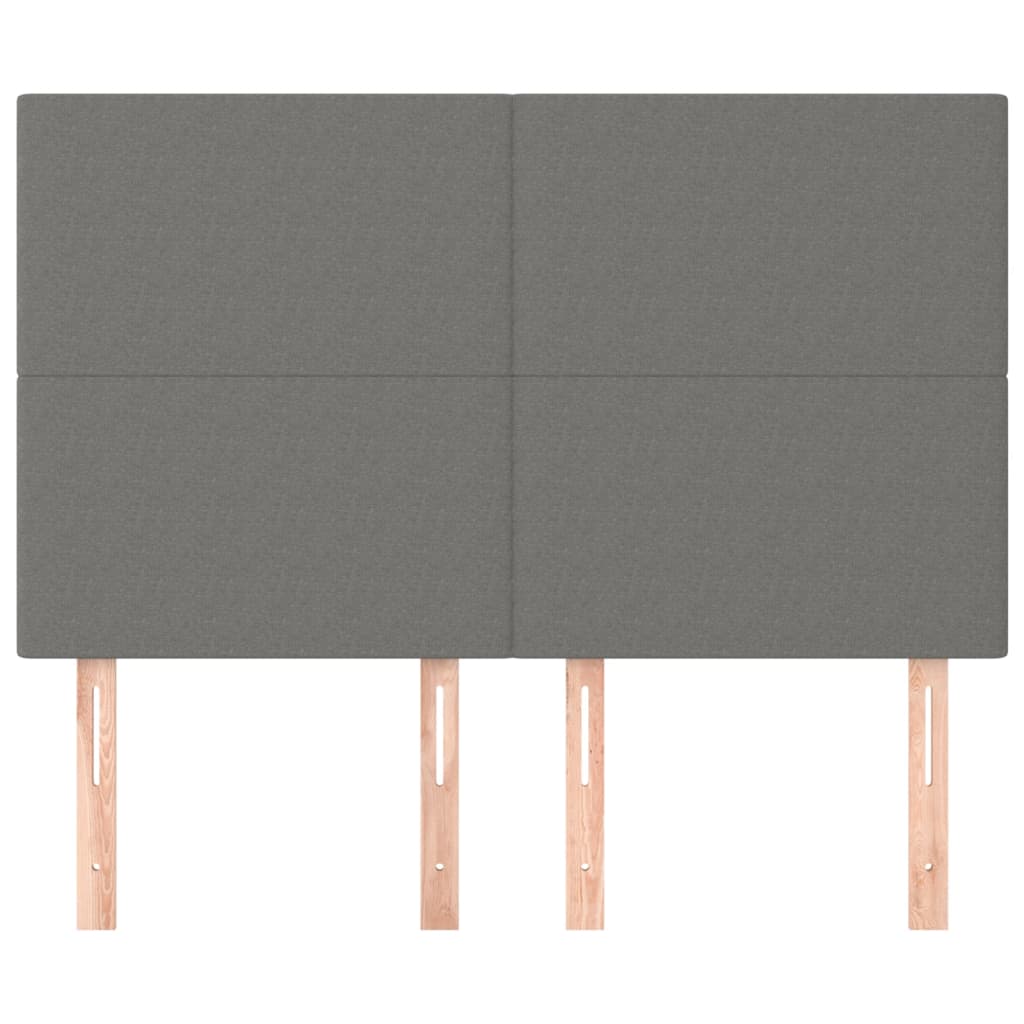 Kopfteil Hellgrau 80x5x118/128 cm Stoff