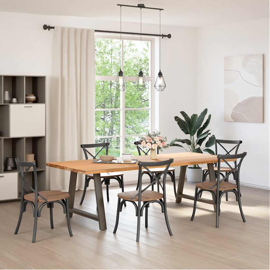 Couchtischbeine A-Form 2 Stk. 30x(30-31) cm Stahl