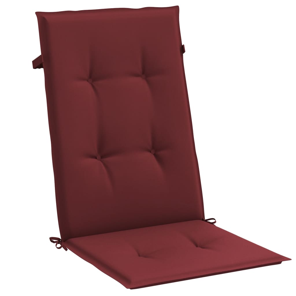 Hochlehner-Auflagen 2 Stk. Melange Anthrazit 120x50x7cm Stoff