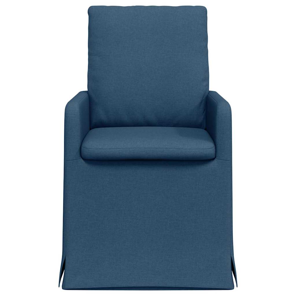 Esszimmerstühle 2 pcs Hellgrau 57 x 67 x 98 cm Stoff