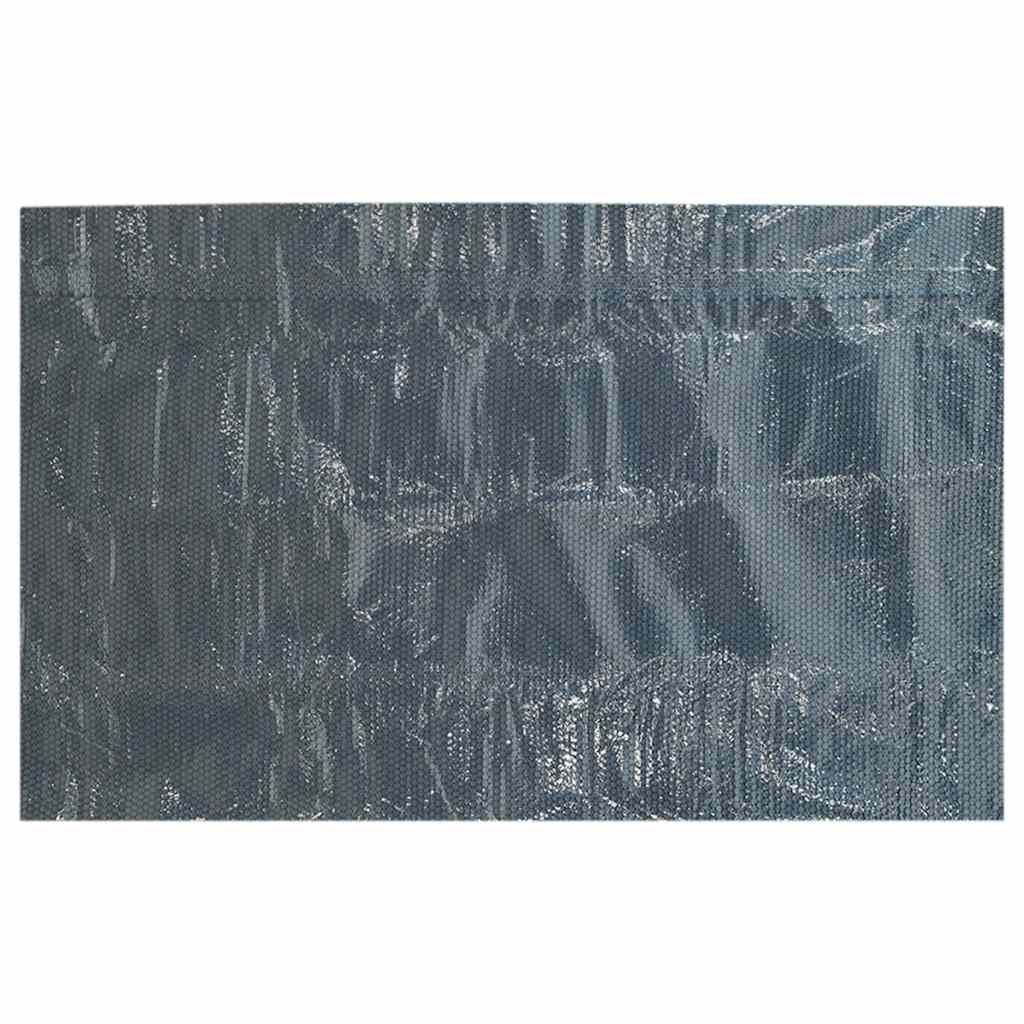 Solar Poolabdeckung 1000 x 500 cm 110 μm Quadratisch PE Schwarz