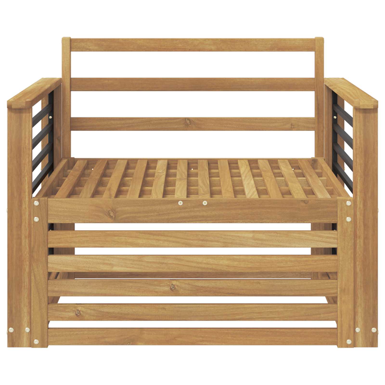 2 Stück Outdoor-Sofa Natur