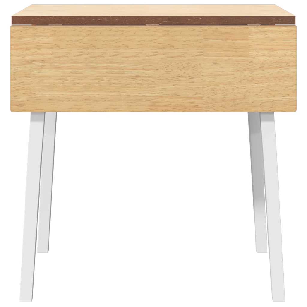 Esstisch Weiß Massivholz Gummibaumholz