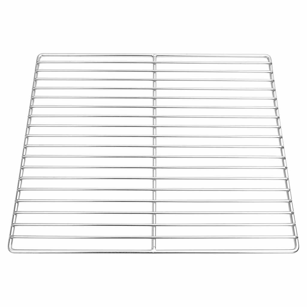Grillrost Silber 40 x 30 cm Edelstahl
