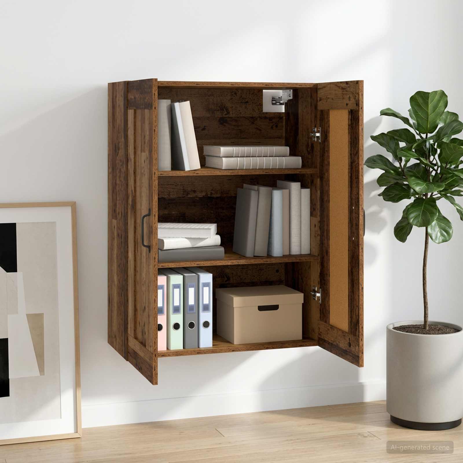 Hängeschrank Weiß 69,5x32,5x90 cm