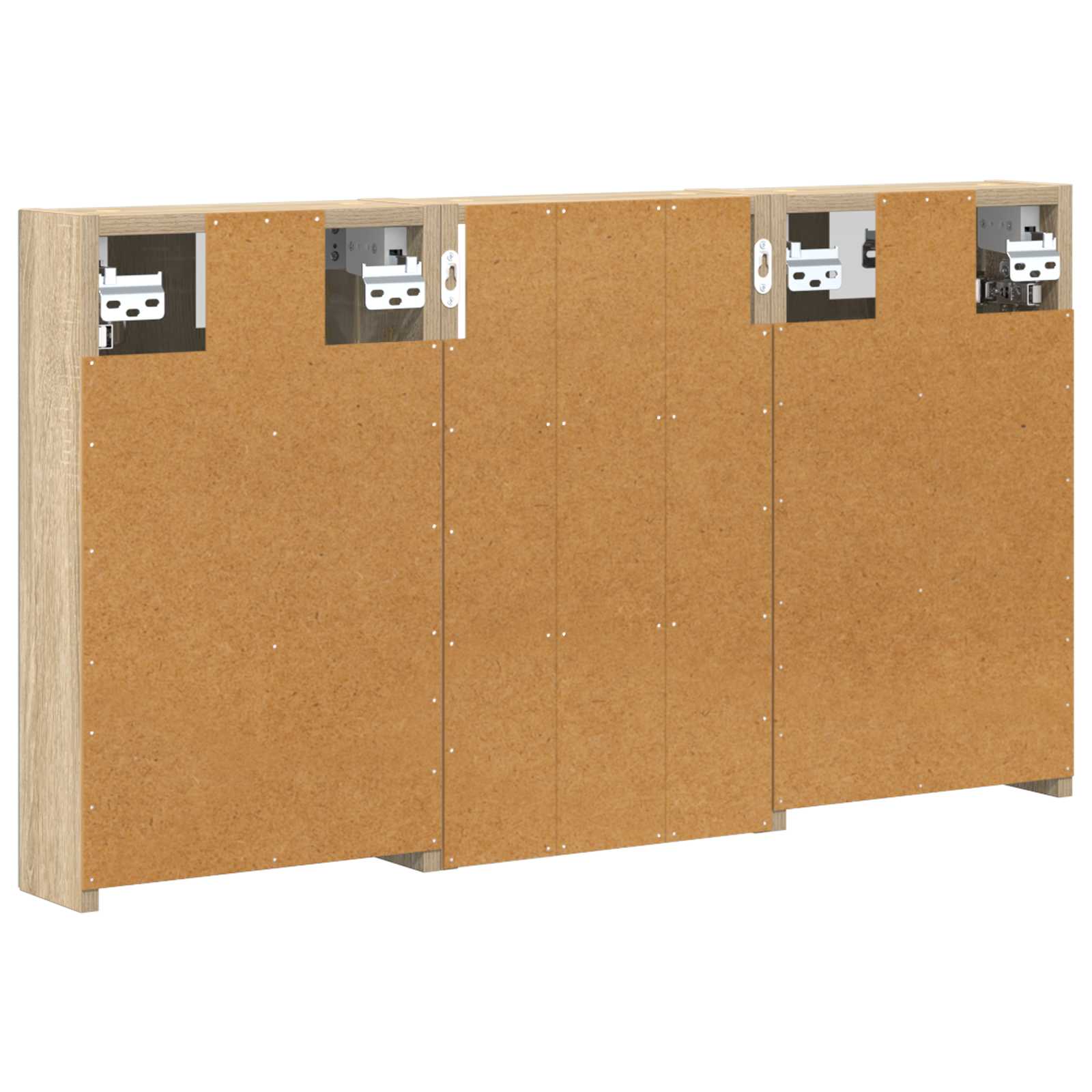 Badezimmerschrank-Set 3 pcs 80 x 10,5 x 50 cm Holzwerkstoff