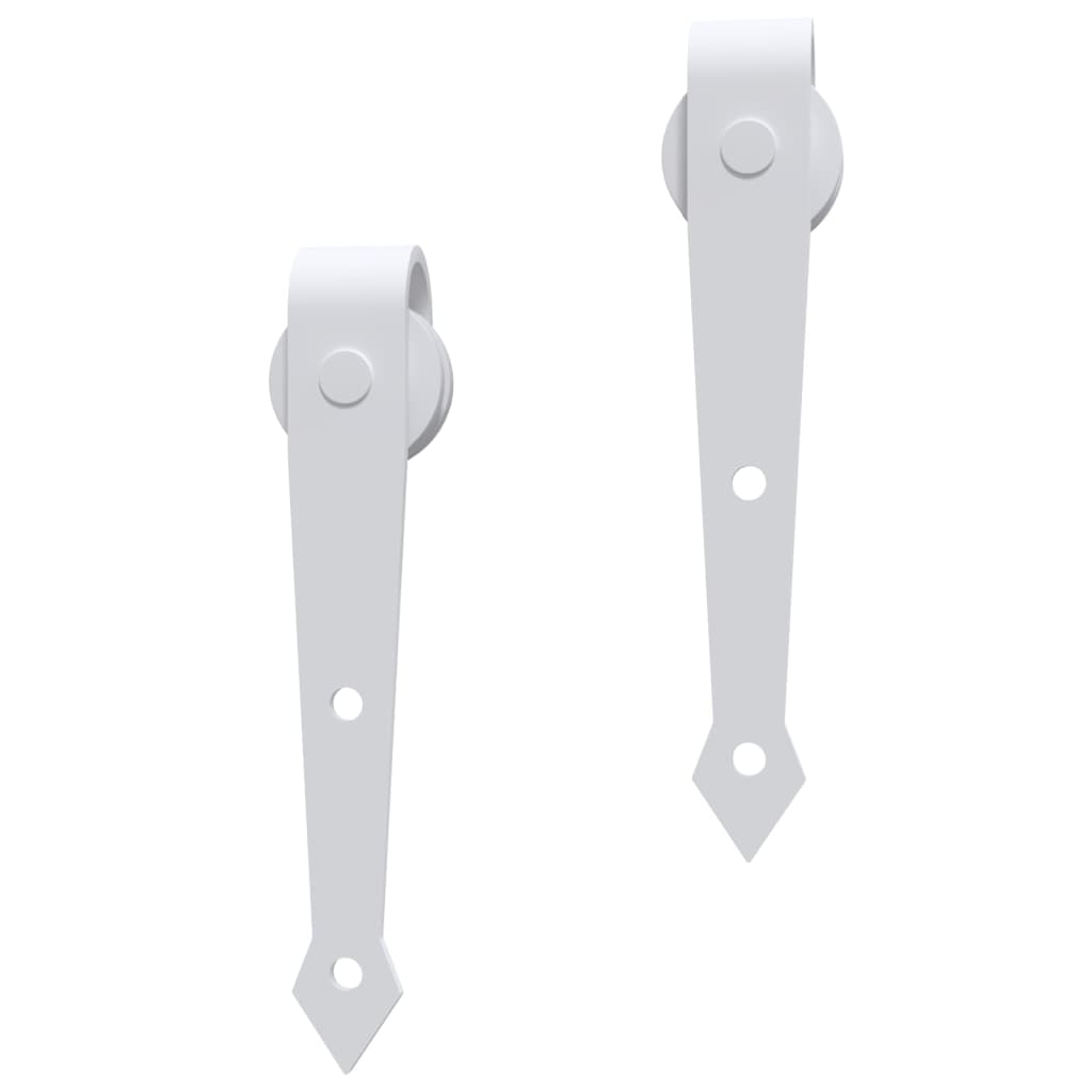 Schiebetürbeschlag-Set 183 cm Stahl Schwarz