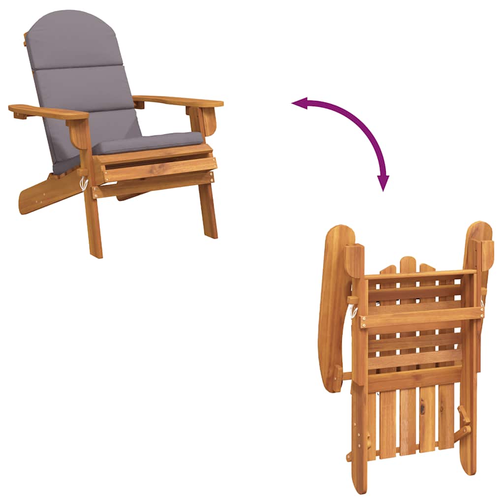 Adirondack-Gartenstühle 2 Stk. Massivholz Akazie