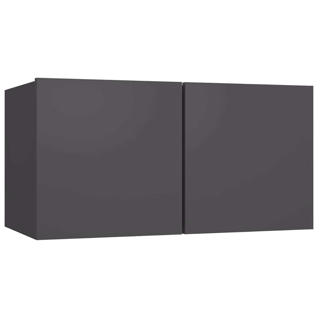 4-tlg. TV-Schrank-Set Weiß Holzwerkstoff