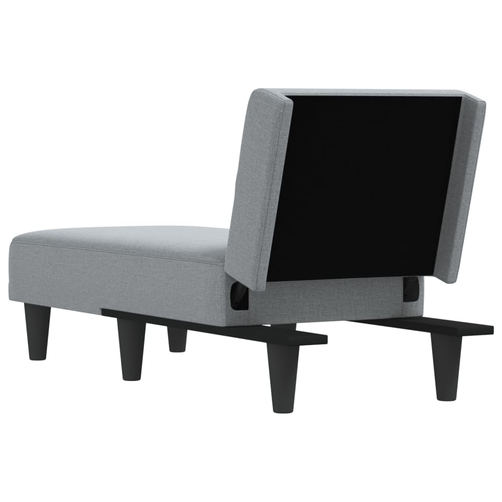 Chaiselongue Dunkelgrau Stoff