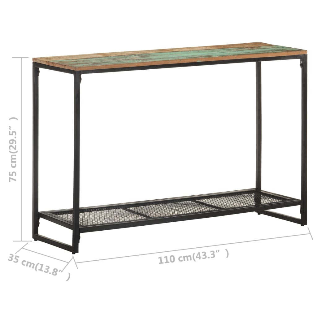 Konsolentisch 110x35x75 cm Mango Massivholz