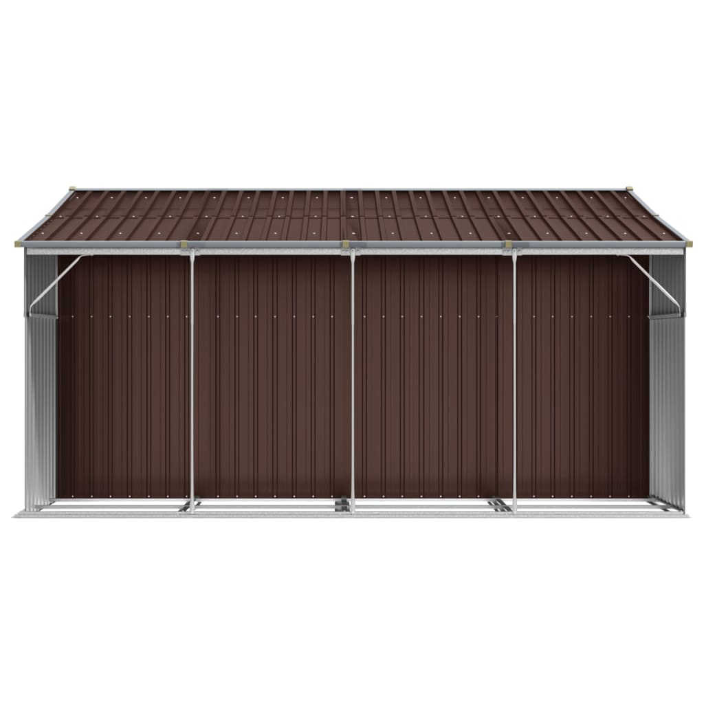 Gerätehaus Grün 277x192,5x179 cm Verzinkter Stahl