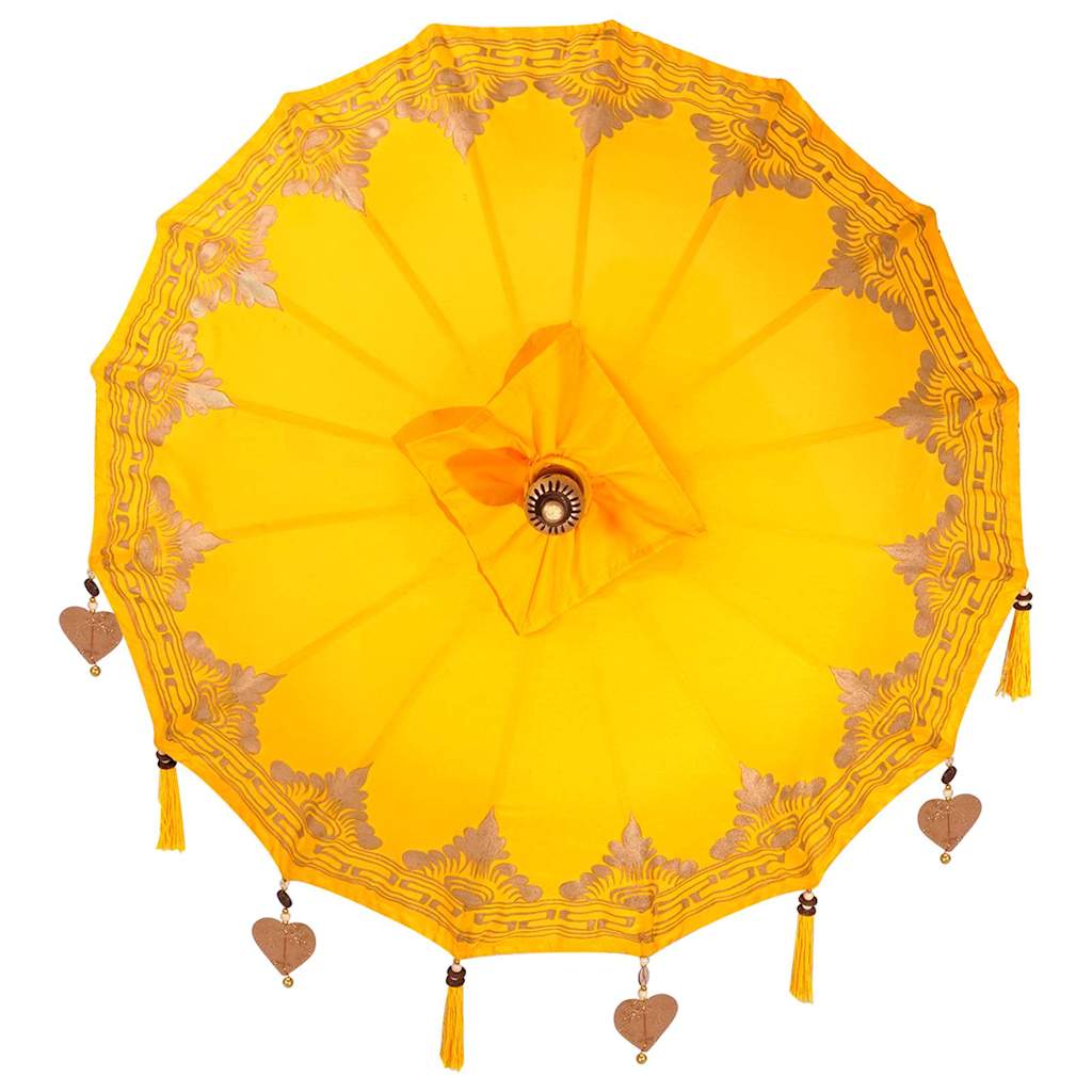 Balinesischer Sonnenschirm Creme 125 x 125 x 260 cm
