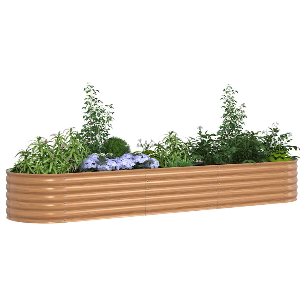 Hochbeet Grün 400 x 80 x 81 cm Stahl