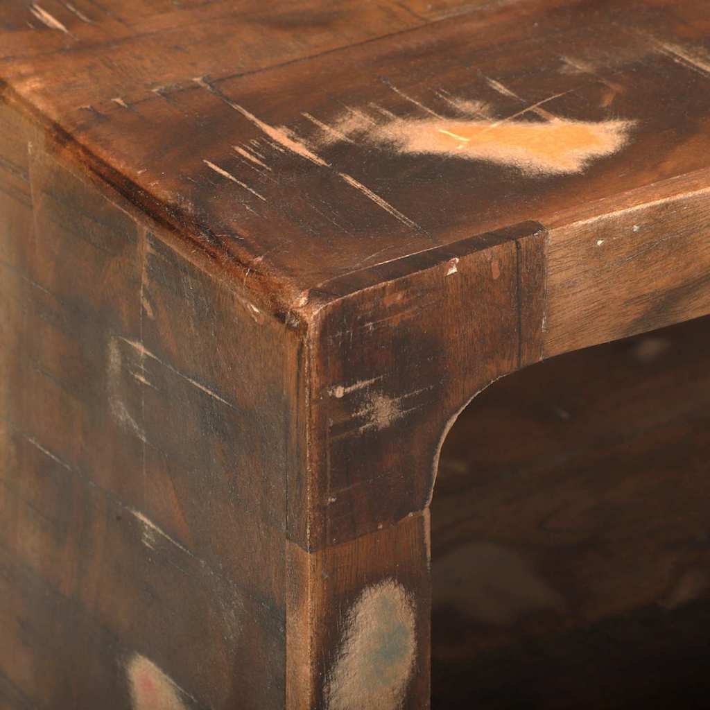 TV-Schränk mit Regal Braun 60 x 30 x 25 cm Massivholz Mango