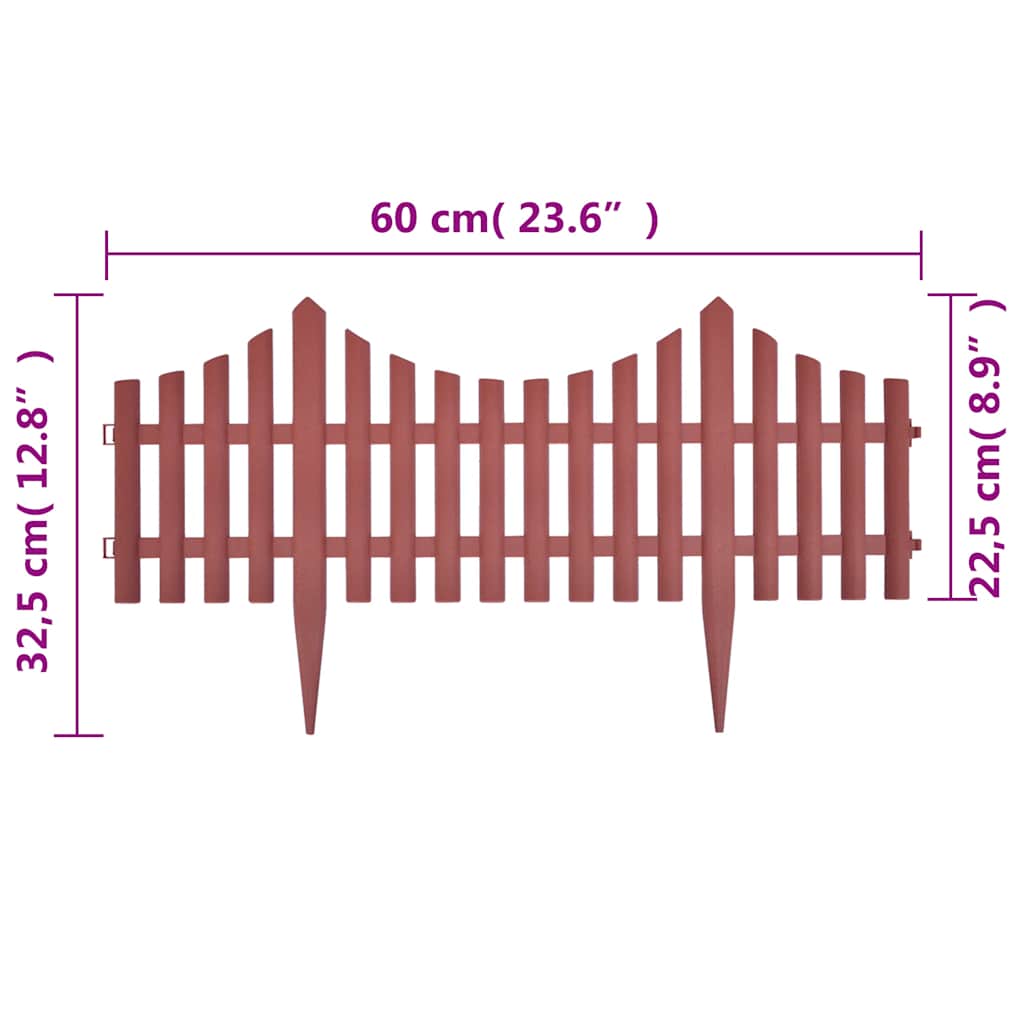 Rasenkanten 17 Stk. Weiß 10 m PP