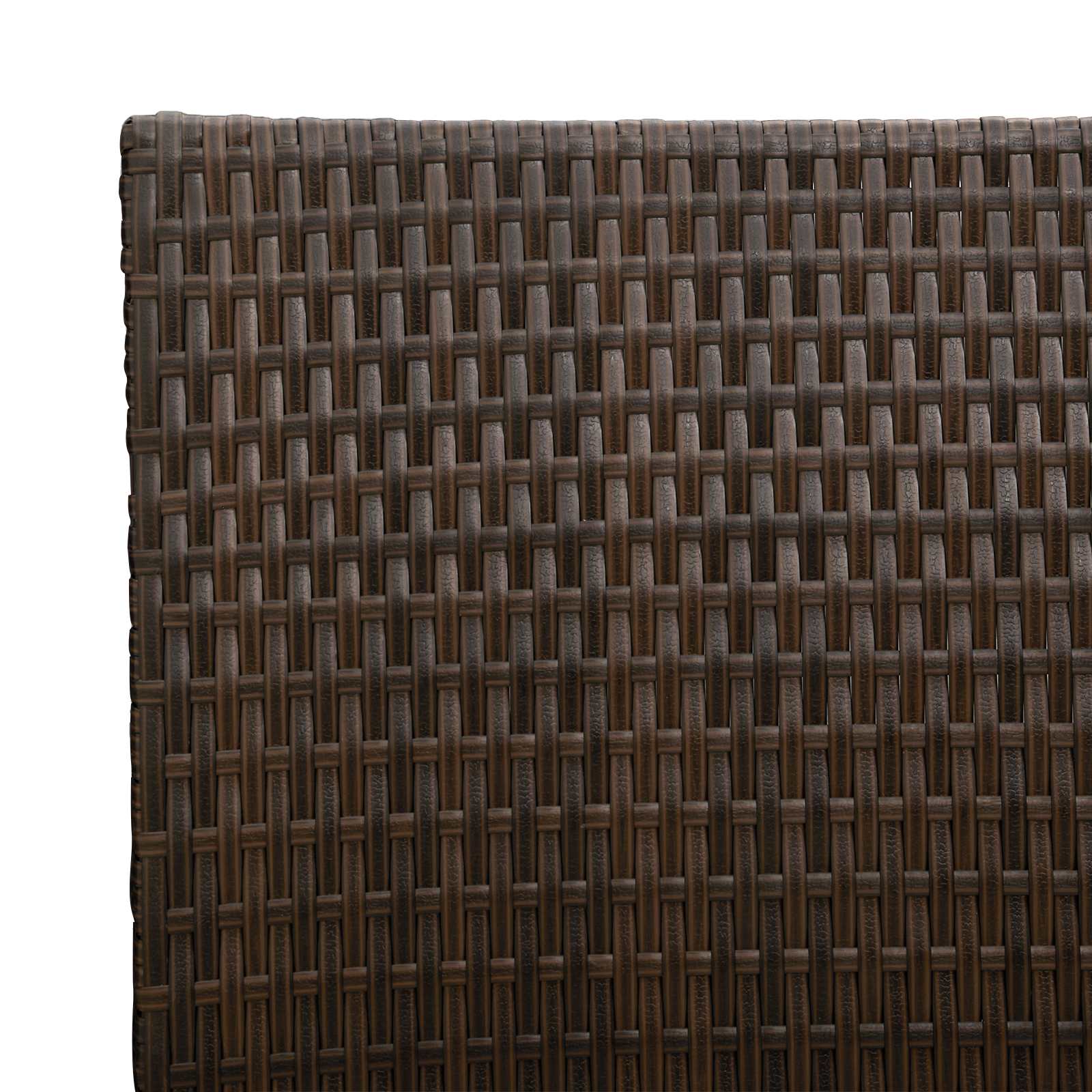 Hoher Pflanzkübel Schwarz 55 x 22 x 70 cm Poly-Rattan