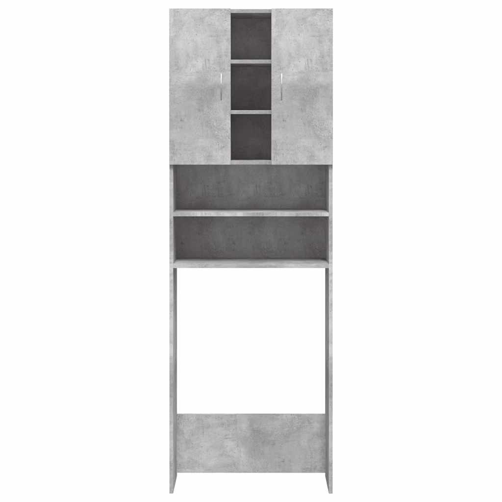 Waschmaschinenschrank Weiß 64x25,5x190 cm