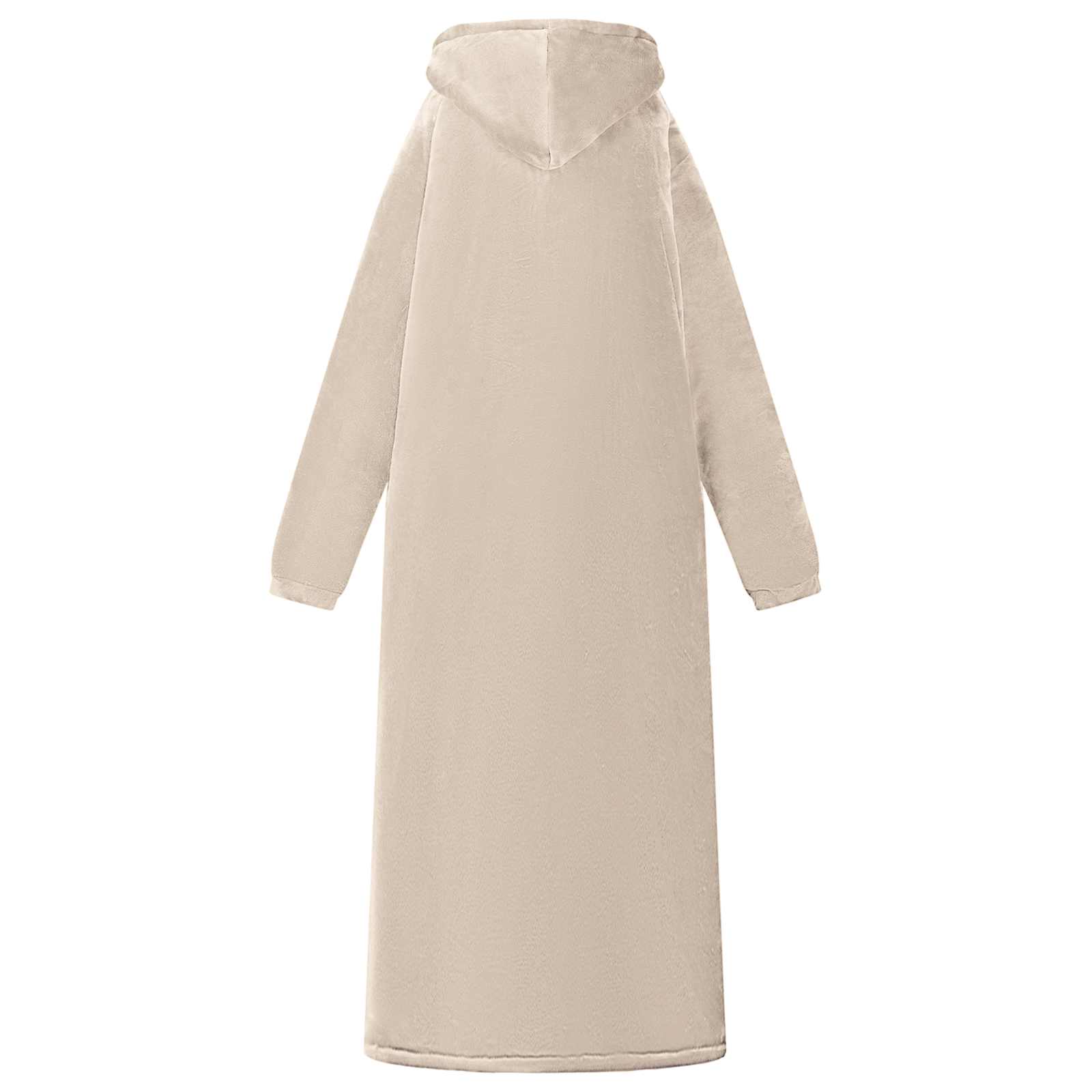 Decken-Hoodie Beige M Fleece und Flanell