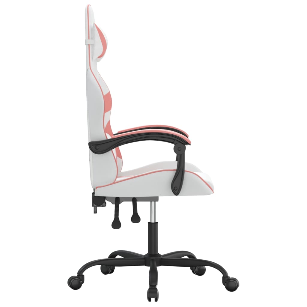 Gaming-Stuhl Drehbar Schwarz und Rot Kunstleder