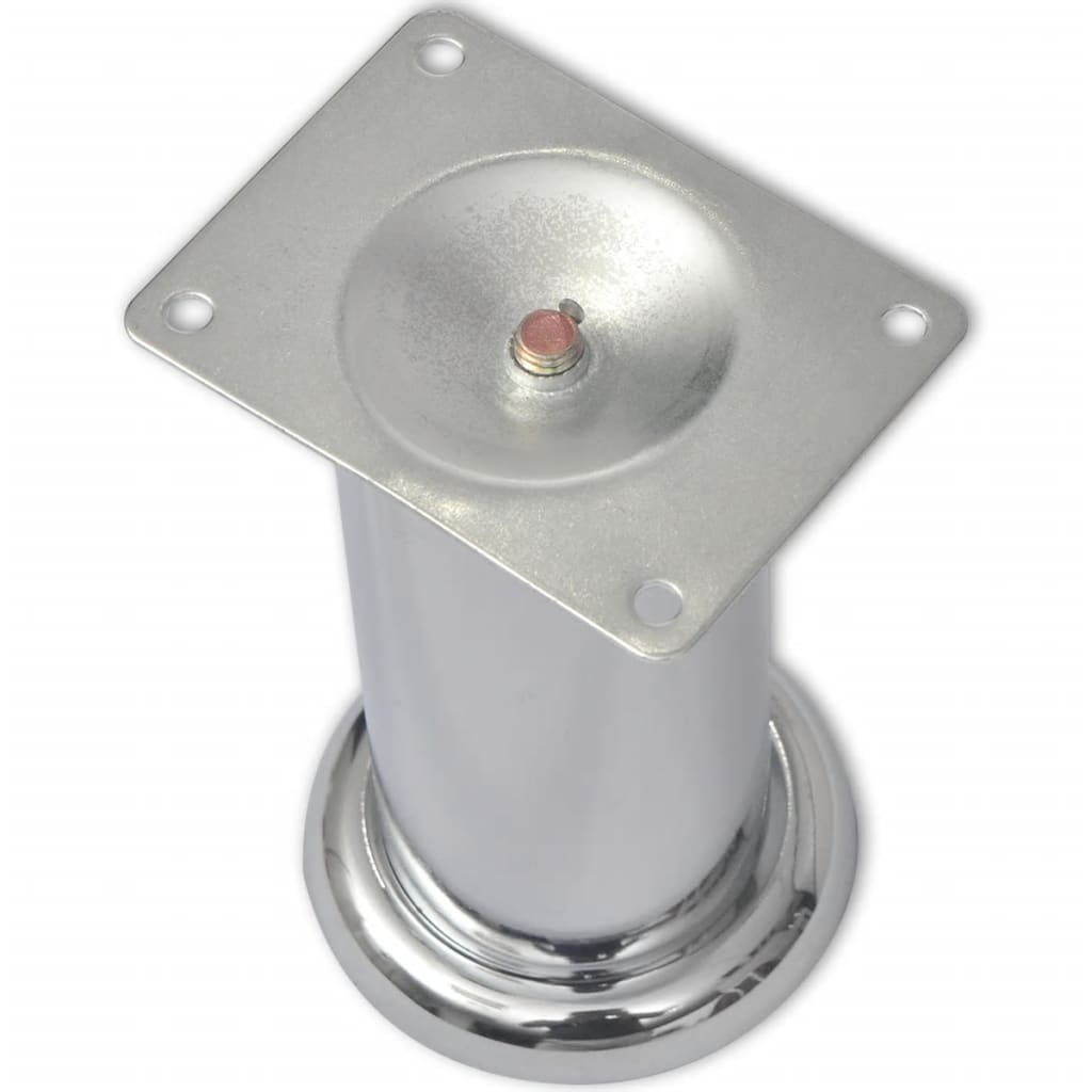 Sofabeine 8 Stk. Rund Chrom 180 mm