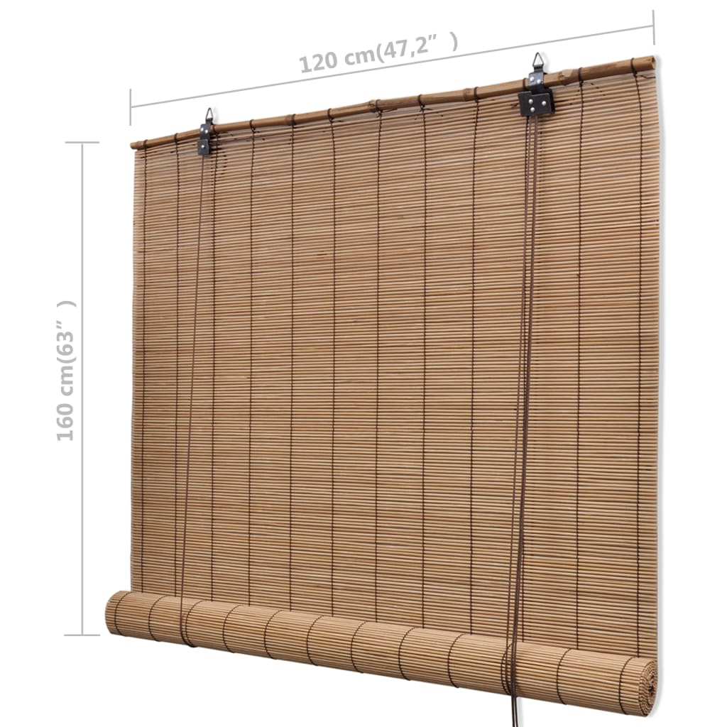 Bambusrollo Natur 80x160 cm